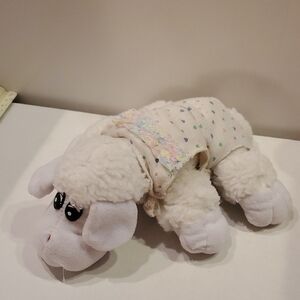 Baby Pound Puppies Poodle Stuffed w Polka Dot Hearts Outfit Plush Dog Animal